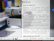Tablet Screenshot of drukujemyuv.com